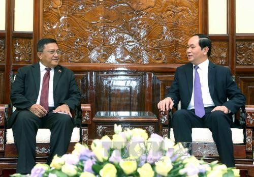 Chủ tịch nước Trần Đại Quang tiếp Đại sứ Argentina và Myanmar - ảnh 2